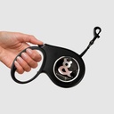 [RCRTRLLBK] Rufus & Coco Retractable Lead Large Black